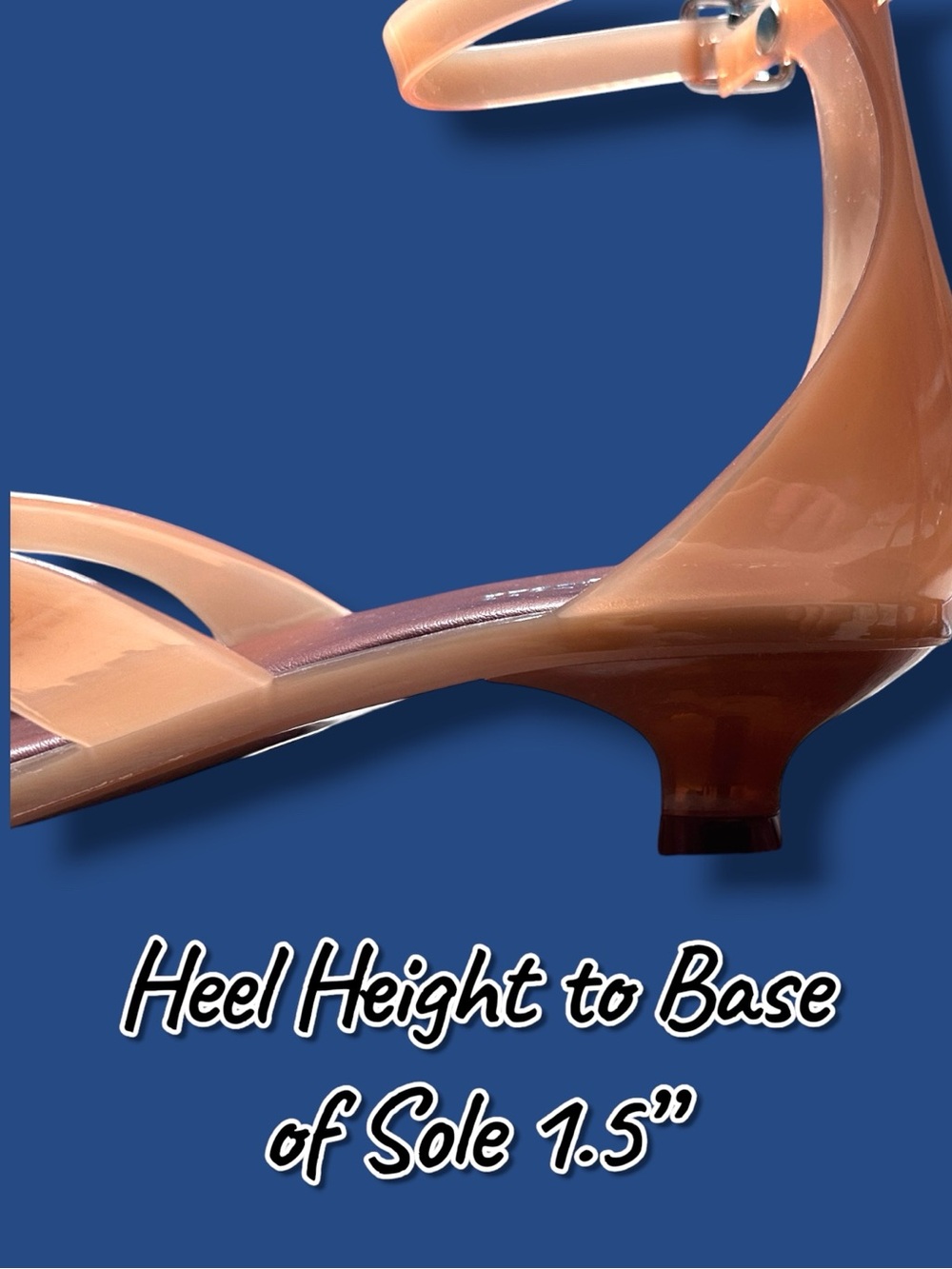 NWB Jefferey Campbell GUMMY-THG Kitten Heel Sandals in Caramel. Size 8 - Picture 8 of 11
